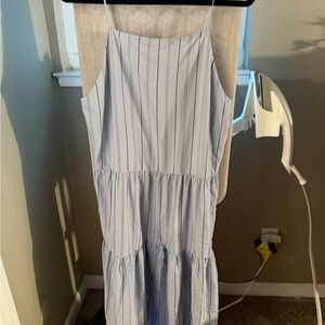 & Other Stories Blue and White Striped Dress